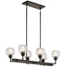 Kichler 43994OZ Niles Six Light Linear Chandelier, Olde Bronze Alternate Image.jpg