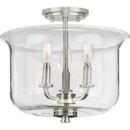 Progress P350153-009 Winslett Collection Brushed Nickel Three-Light Semi-Flush Convertible Alternate Image.jpg
