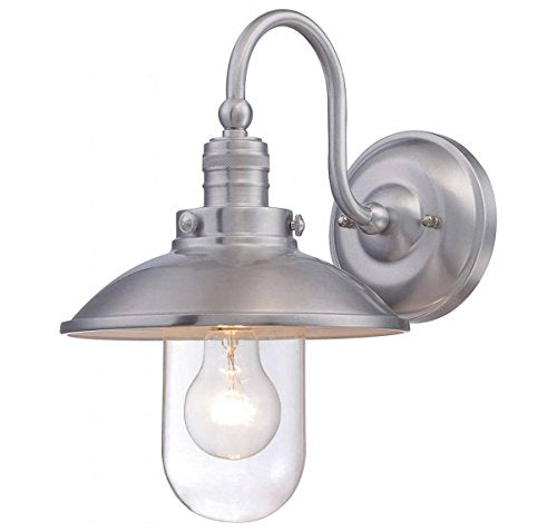 Minka-Lavery 71163-A144 Downtown Edison One Light Wall Mount, Brushed Stainless Steel Alternate Image.jpg