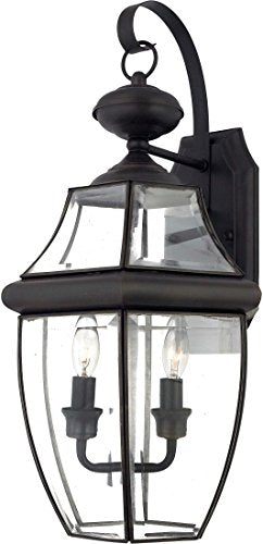 Quoizel NY8317Z Newbury Two Light Outdoor Wall Lantern, Medici Bronze Alternate Image 2.jpg