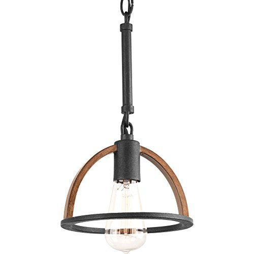 Progress P5315-71 Trestle Collection One-Light Gilded Iron Farmhouse Mini-Pendant Light Alternate Image.jpg
