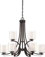 Minka-Lavery 4109-172 Parsons Studio Nine Light Chandelier, Smoked Iron Alternate Image.jpg