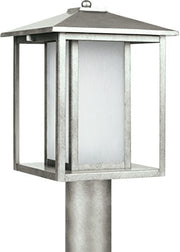Generation Lighting 89129EN3-57 Hunnington One Light Outdoor Post Lantern, Weathered Pewter Alternate Image.jpg