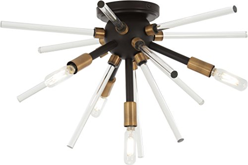 George Kovacs P1799-416 Spiked Four Light Flush Mount, Chrome Alternate Image.jpg