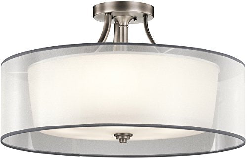 Kichler 42399AP Lacey Five Light Semi Flush Mount, Antique Pewter Alternate Image.jpg