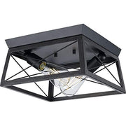 Progress P350039-031 Briarwood Collection Two-Light Textured and Cerused Black Farmhouse Style Flush Mount Ceiling Light Alternate Image.jpg