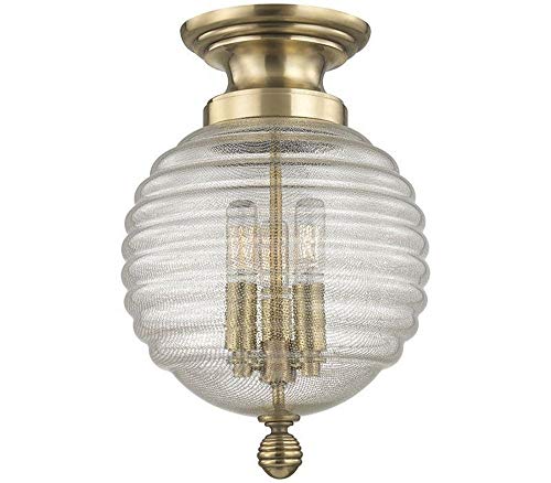 Hudson Valley 3200-AGB Coolidge Three Light Flush Mount, Aged Brass Alternate Image.jpg