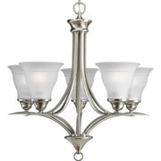 Progress P4328-09 Trinity Collection Five-Light Brushed Nickel Etched Glass Traditional Chandelier Light Alternate Image.jpg