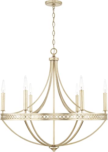 Capital Lighting 443161WG Isabella Six Light Chandelier, Winter Gold Alternate Image 4.jpg