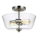 Generation Lighting 7714502-962 Belton Two Light Semi-Flush Mount, Brushed Nickel Alternate Image.jpg