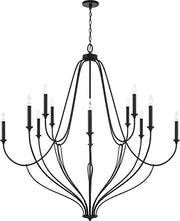 Capital Lighting 441601BI Bentley 12 Light Chandelier, Black Iron Alternate Image 4.jpg