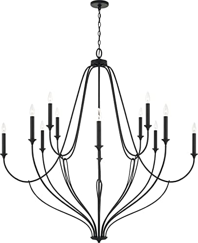 Capital Lighting 441601BI Bentley 12 Light Chandelier, Black Iron Alternate Image 4.jpg