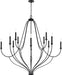 Capital Lighting 441601BI Bentley 12 Light Chandelier, Black Iron Alternate Image 4.jpg