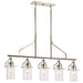 Kichler 52379PN Everett Five Light Linear Chandelier, Polished Nickel Alternate Image 3.jpg