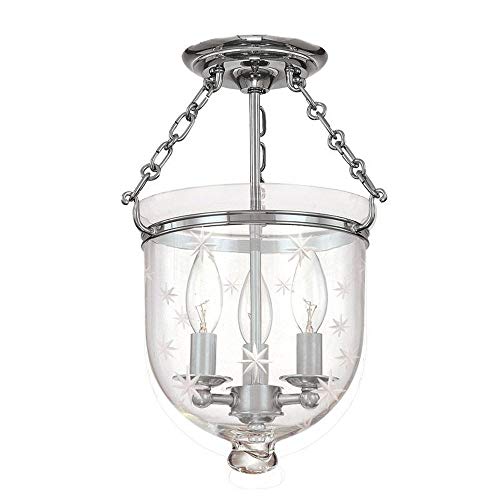 Hudson Valley 251-PN-C3 Hampton Three Light Semi Flush Mount, Polished Nickel Alternate Image.jpg