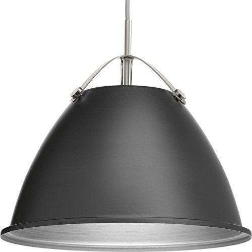 Progress P500052-143 Tre Collection One-Light Graphite Graphite Metal Shade Coastal Pendant Light Alternate Image.jpg
