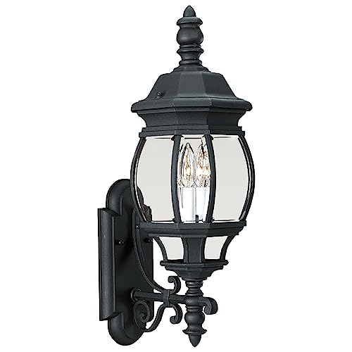 Generation Lighting 88201-12 Wynfield Two Light Outdoor Wall Lantern, Black Alternate Image.jpg