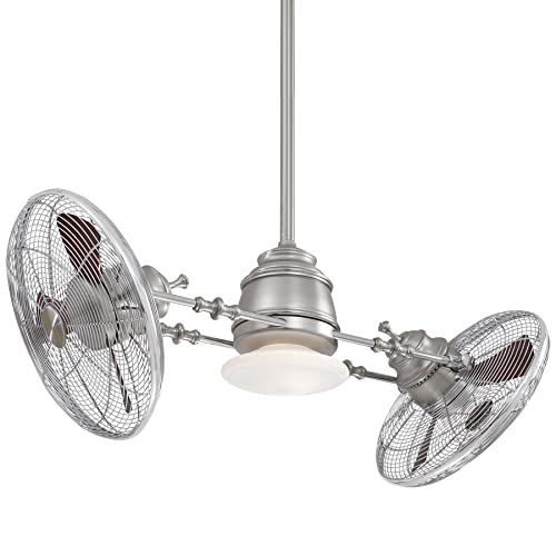 Minka-Aire F802L-BN/CH Vintage Gryo LED 42" Performance Fan, Brushed Nickel W/ Chrome Alternate Image.jpg