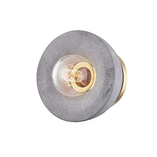 Mitzi H400501-AGB Poppy One Light Flush Mount, Aged Brass Alternate Image.jpg