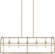 Capital Lighting 825751AD Aubrey Five Light Island Pendant, Aged Brass Alternate Image.jpg