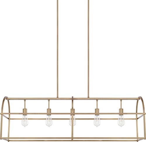 Capital Lighting 825751AD Aubrey Five Light Island Pendant, Aged Brass Alternate Image.jpg