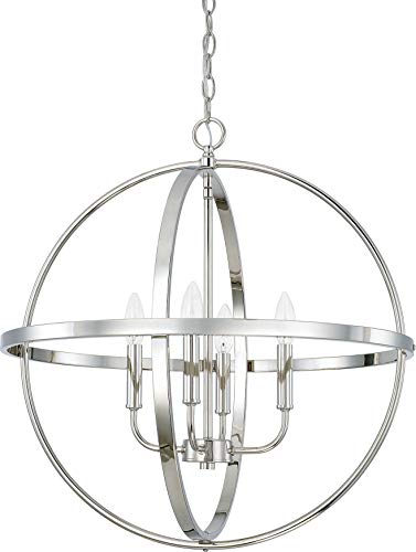 Capital Lighting 317542PN Hartwell Four Light Pendant, Polished Nickel Alternate Image.jpg