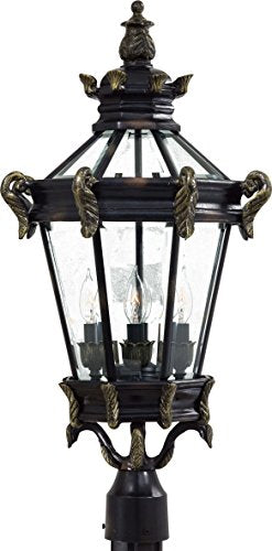 Minka-Lavery 8936-95 Stratford Hall Four Light Post Mount, Heritage W/ Gold Highlights Alternate Image.jpg