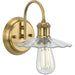 Progress P300286-163 Fayette Collection One-Light Vintage Brass Clear Glass Farmhouse Bath Vanity Light Alternate Image.jpg