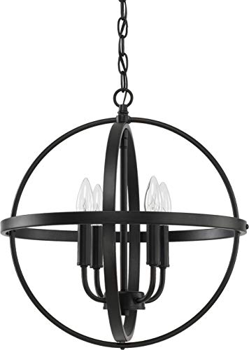 Capital Lighting 317541MB Hartwell Four Light Pendant, Matte Black Alternate Image.jpg