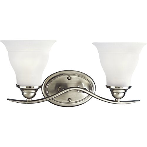Progress P3191-09 Trinity Collection Two-Light Brushed Nickel Etched Glass Traditional Bath Vanity Light Alternate Image.jpg
