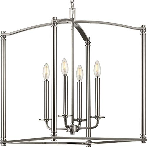 Progress P500240-009 Winslett Collection Brushed Nickel Four-Light Foyer Alternate Image.jpg