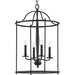 Progress P500210-031 Durrell Collection Four-Light Black Medium Foyer Alternate Image.jpg