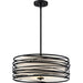 Quoizel SPL2820K Spiral Three Light Pendant, Mystic Black Alternate Image.jpg