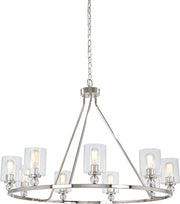 Minka-Lavery 3087-613 Studio 5 Nine Light Chandelier, Polished Nickel Alternate Image.jpg