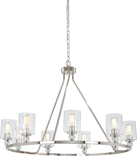 Minka-Lavery 3087-613 Studio 5 Nine Light Chandelier, Polished Nickel Alternate Image.jpg