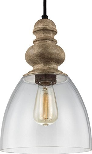 Generation Lighting P1395DFW/DWZ Matrimonio One Light Pendant, Driftwood / Dark Weathered Zinc Alternate Image.jpg