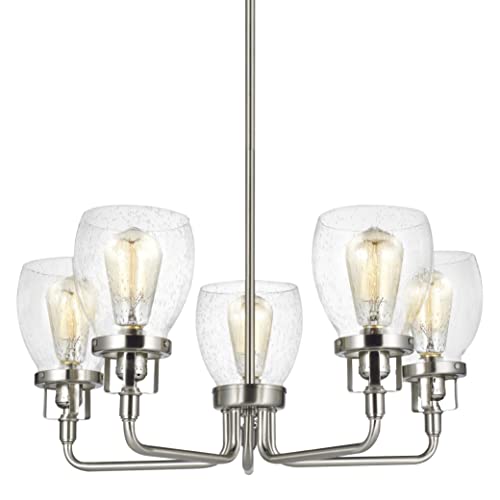 Generation Lighting 3214505-962 Belton Five Light Chandelier, Brushed Nickel Alternate Image.jpg