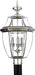 Quoizel NY9043P Newbury Three Light Outdoor Post Lantern, Pewter Alternate Image.jpg