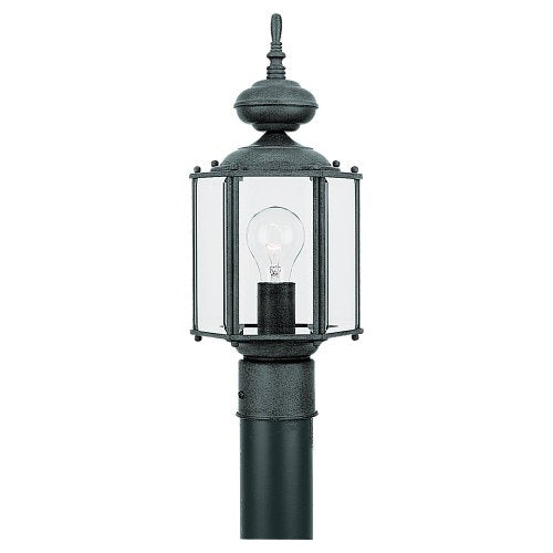 Generation Lighting 8209-12 Classico One Light Outdoor Post Lantern, Black Alternate Image.jpg