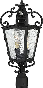 Minka-Lavery 9336-661 Brixton Ivy Three Light Outdoor Post Mount, Coal W/Honey Gold Highlight Alternate Image.jpg