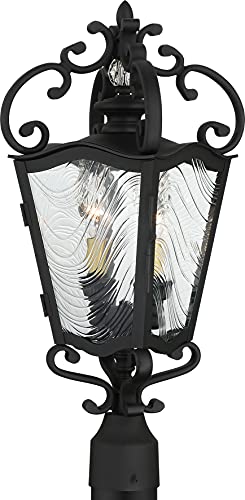 Minka-Lavery 9336-661 Brixton Ivy Three Light Outdoor Post Mount, Coal W/Honey Gold Highlight Alternate Image.jpg