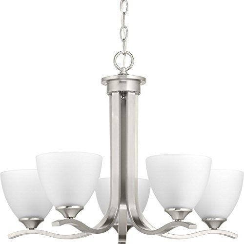 Progress P400063-009 Laird Collection Five-Light Brushed Nickel Etched Glass Traditional Chandelier Light Alternate Image.jpg