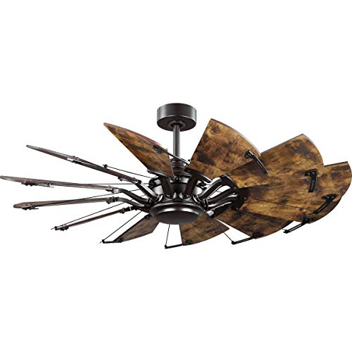 Progress P250065-129 Springer Collection 52-Inch 12-Blade Architectural Bronze DC Motor Farmhouse Windmill Ceiling Fan Alternate Image.jpg