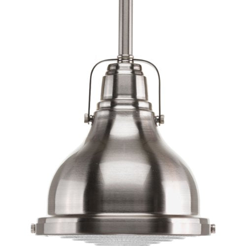 Progress P5050-09 Fresnel Lens Collection One-Light Brushed Nickel Clear Fresnel Glass Coastal Mini-Pendant Light Alternate Image.jpg
