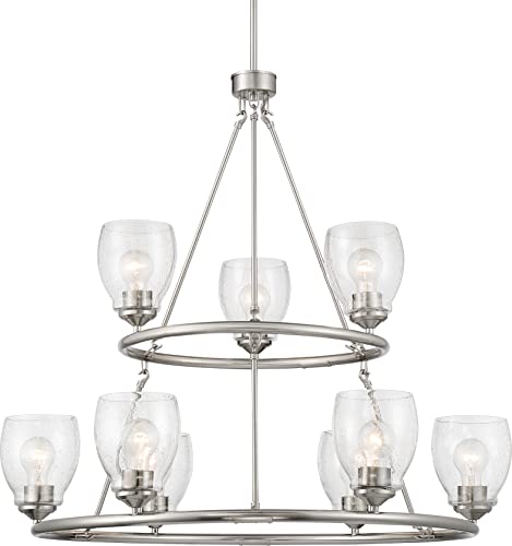 Minka-Lavery 2439-84 Winsley Nine Light Chandelier, Brushed Nickel Alternate Image.jpg