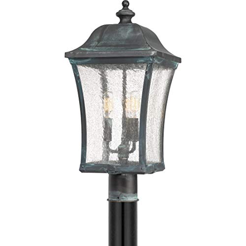 Quoizel BDS9010AGV Bardstown Three Light Outdoor Post Lantern, Aged Verde Alternate Image 4.jpg