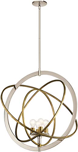 Kichler 44203PN Ibis Four Light Pendant, Polished Nickel Alternate Image.jpg