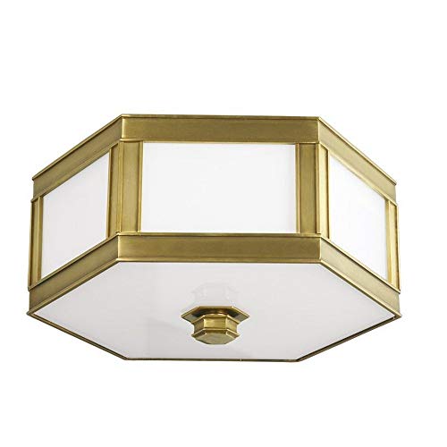 Hudson Valley 6416-AGB Nassau Three Light Flush Mount, Aged Brass Alternate Image.jpg