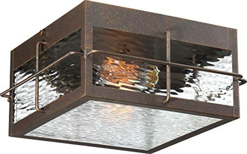 Quoizel WAR1612GZ Ward Two Light Outdoor Flushmount, Gilded Bronze Alternate Image 3.jpg