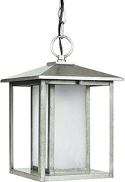 Generation Lighting 69029EN3-57 Hunnington One Light Outdoor Pendant, Weathered Pewter Alternate Image.jpg